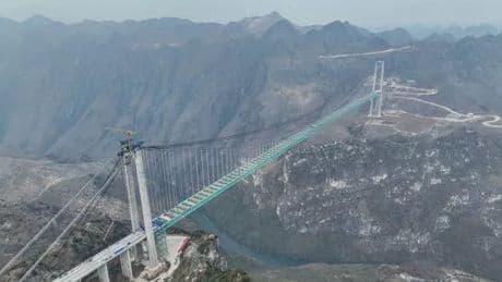 World's £216m new tallest bridge slashes travel time from 2 hours to just 1 minute