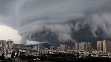 Taifun »Wipha« in China: Eine Wolke wie aus einem Science-Fiction-Film