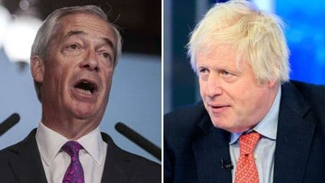 Boris Johnson dealt comeback blow as Nigel Farage handed huge poll boost
