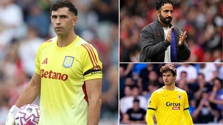 Man United 'agree personal terms with Aston Villa goalkeeper Emi Martinez ahead of potential £40m bid' - amid fear that their move for Senne Lammens 'could collapse'