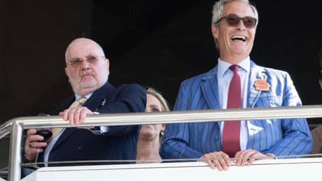 Reform UK leader Nigel Farage attends Goodwood races as guest of multi-millionaire Tory donor