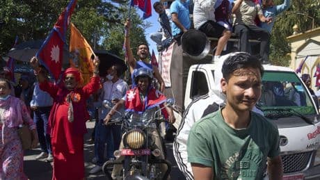 Tens of thousands demonstrate in Nepal seeking restoration of ousted monarchy