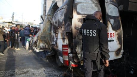 Medien im Nahost-Konflikt | Journalisten aus Gaza sollen rotieren dürfen