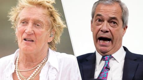 Rod Stewart Faces Backlash After Voicing Support For Nigel Farage In Run-Up To Glastonbury