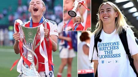 Arsenal complete permanent Chloe Kelly signing after Women's Champions League triumph - as winger eyes more silverware ahead of England's Euros title defence