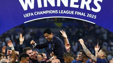 PSG : Nasser Al-Khelaïfi rend hommage aux anciens, «même Neymar, Messi, Mbappé»