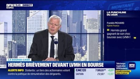 La bourse cash : "Hermès grand gagnant de son choc boursier avec LVMH" - 15/04