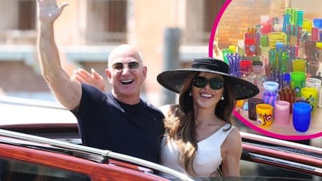 Gäste erhielten sie geschenkt - BILD lüftet das Gläser-Geheimnis der Bezos-Hochzeit