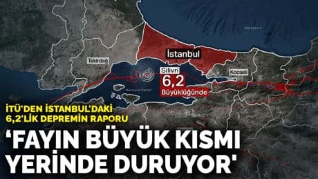 İTÜ'den İstanbul'daki 6,2'lik depremin raporu: 'Fayın büyük kısmı yerinde duruyor'