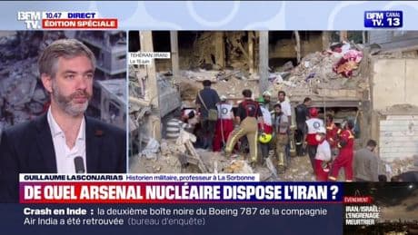 Armement iranien: "Le programme nucléaire n'était pour l'instant pas capable d'aller jusqu'à l'établissement d'une bombe", analyse Guillaume Lasconjarias, historien
