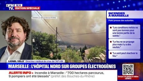 Incendie à Marseille: "L'hôpital tient bon", assure Lionel Velly (directeur médical de crise de l'AP-HM)