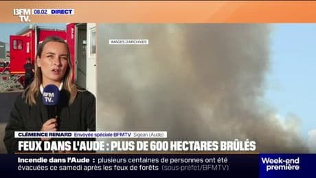 Feux dans l'Aude: le feu toujours pas fixé, mais "stabilisé", de nouvelles rafales de vent attendues ce dimanche