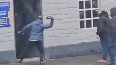 Footage captures terrifying football thugs in bar rampage as fans now banned from games