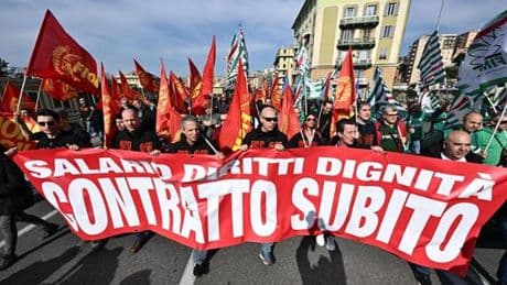 Metalmeccanici, venerdì 20 giugno sciopero e manifestazione a Genova per il rinnovo del contratto
