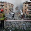 Drie doden, onder wie een kind, bij grootschalige droneaanvallen op Kiev, ook andere Oekraïense steden onder vuur