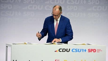 Schwarz-Rot: CDU, CSU und SPD unterzeichnen Koalitionsvertrag