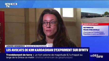 Le témoignage de Kim Kardashian à la barre "était nécessaire pour elle, pour tourner la plage", confie ses avocats français à BFMTV