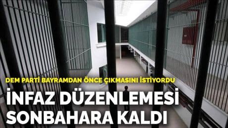 DEM Parti bayramdan önce çıkmasını istiyordu: İnfaz düzenlemesi sonbahara kaldı