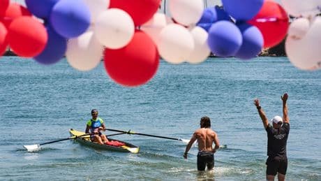Rowers revel in beach sprints in the run-up to LA's 2028 Olympics