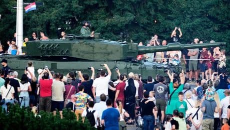 Croatia holds military parade as it marks 30 years since a key war victory
