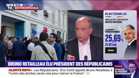 Présidence LR: "J'ai l'impression qu'il y a enfin un peu de soleil à droite", explique Jean-François Copé (LR) après la nette victoire de Bruno Retailleau