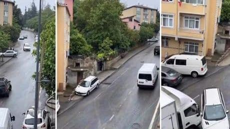 İstanbul'da yola akaryakıt aktı! Çok sayıda araç birbirine girdi