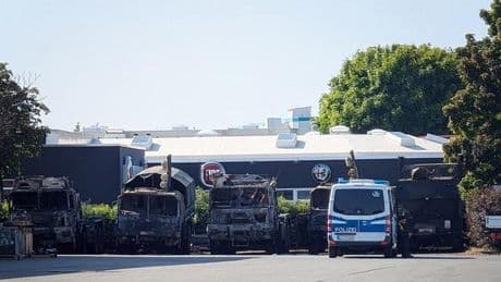 Ermittlungen: Ministerium: Zerstörte Lkw sollten nicht in die Ukraine