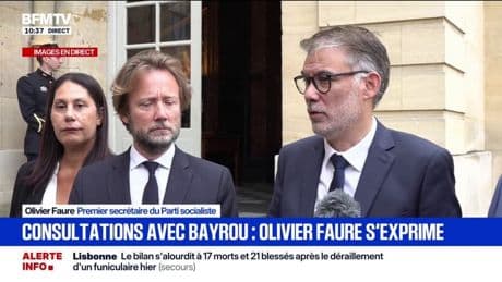 À sa sortie de Matignon, Olivier Faure dénonce "une dette publique devenue insupportable"