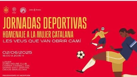 Barcelona acoge las Jornadas Deportivas 'Homenaje a la Mujer Catalana' con motivo del España-Inglaterra
