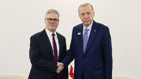 Cumhurbaşkanı Erdoğan, İngiltere Başbakanı Starmer ile görüştü