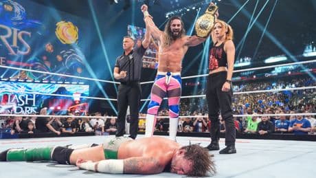 Seth Rollins and Becky Lynch’s surprise Clash in Paris team-up is the ultimate WWE tease