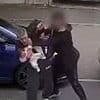Father's fury after man who rained down blows on him as he cradled his three-month-old daughter is simply told to apologise by police