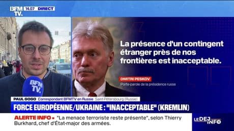 Ukraine: la Russie juge "inacceptable" l'idée du déploiement d'un contingent européen dans le pays