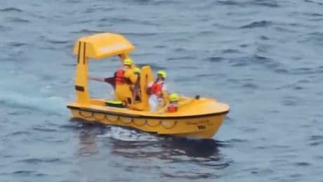 Disney Cruise ship fall: Moment girl and dad rescued after falling overboard