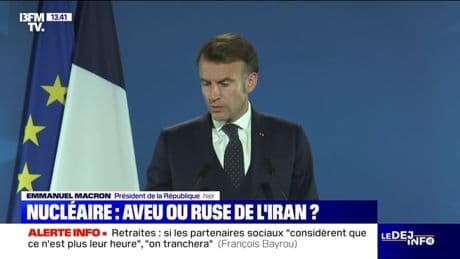 Emmanuel Macron estime que le "pire scénario" serait que l'Iran sorte du traité de non-prolifération nucléaire