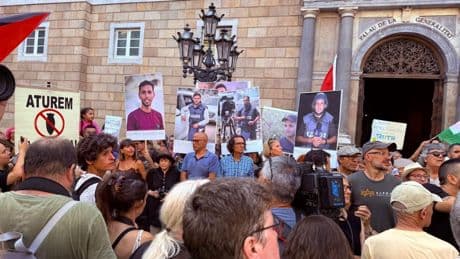 Protesta contra el ataque de Israel a periodistas en Gaza: “Sin testigos, la verdad muere”