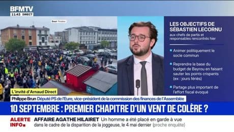 Nomination de Sébastien Lecornu: "Il y aura censure de notre part [...] si il n'y a pas de remise en cause de la politique économique depuis 2017", déclare Philippe Brun, député PS