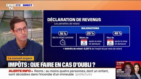 Quelles sanctions en cas de déclaration tardive d'impôts?
