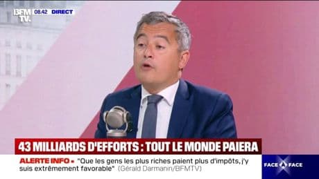 Budget 2026: "Que les gens les plus riches paient plus d'impôts, moi j'y suis très favorable", déclare Gérald Darmanin