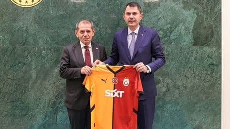 Galatasaray Başkanı Dursun Özbek'ten Murat Kurum ile Vedat Işıkhan'a ziyaret