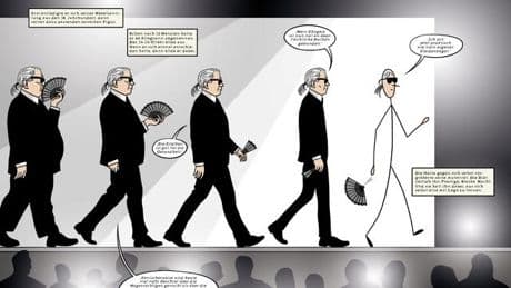 Neues Buch: Kolossaler Karl-Comic: Lagerfelds Leben als Graphic Novel