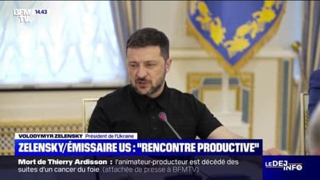 "Nous avons pris des décisions très positives pour les deux pays": Volodymyr Zelensky salue une rencontre "productive" avec l'envoyé américain Keith Kellogg