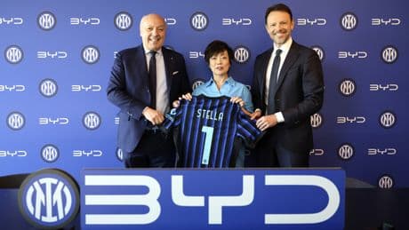 BYD sposa l?Inter: sarà il partner per la mobilità. Con l'accordo si uniscono due realtà globali con forte presenza in Cina
