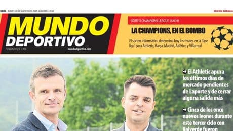 Portada de hoy de la Edición Bizkaia-Araba de Mundo Deportivo