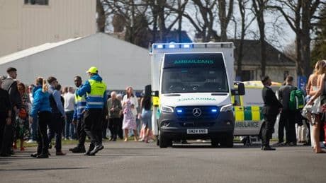 Emergency incident at Ayr Racecourse as spectator collapses in crowd
