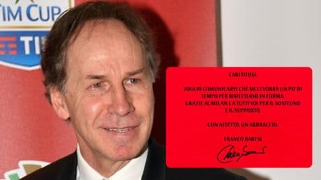 Franco Baresi operato per un nodulo ai polmoni, l'ex capitano del Milan: «Mi ci vorrà un po? di tempo per rimettermi in forma»
