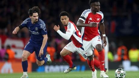 Cuántos goles necesita el Arsenal para pasar frente al PSG y cómo quedaron en el partido de ida