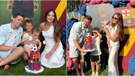 La fiesta familiar más azulgrana de Szczesny