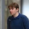Barron Trump lets his hair down with shaggier hair and a bulkier body at NYU as he faces off with student liberals