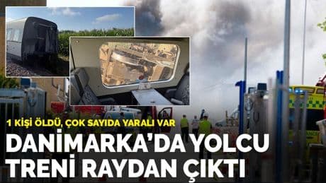 Danimarka'da yolcu treni raydan çıktı: 1 kişi öldü, çok sayıda yaralı var